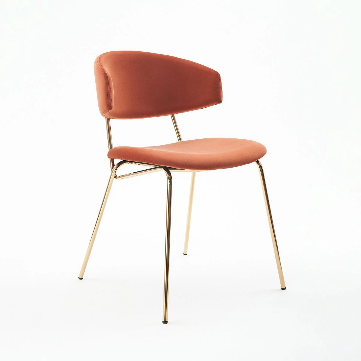 Стул Verdi, микровелюр кирпичный, опоры золото изображение Стул Verdi, микровелюр кирпичный, опоры золото фото