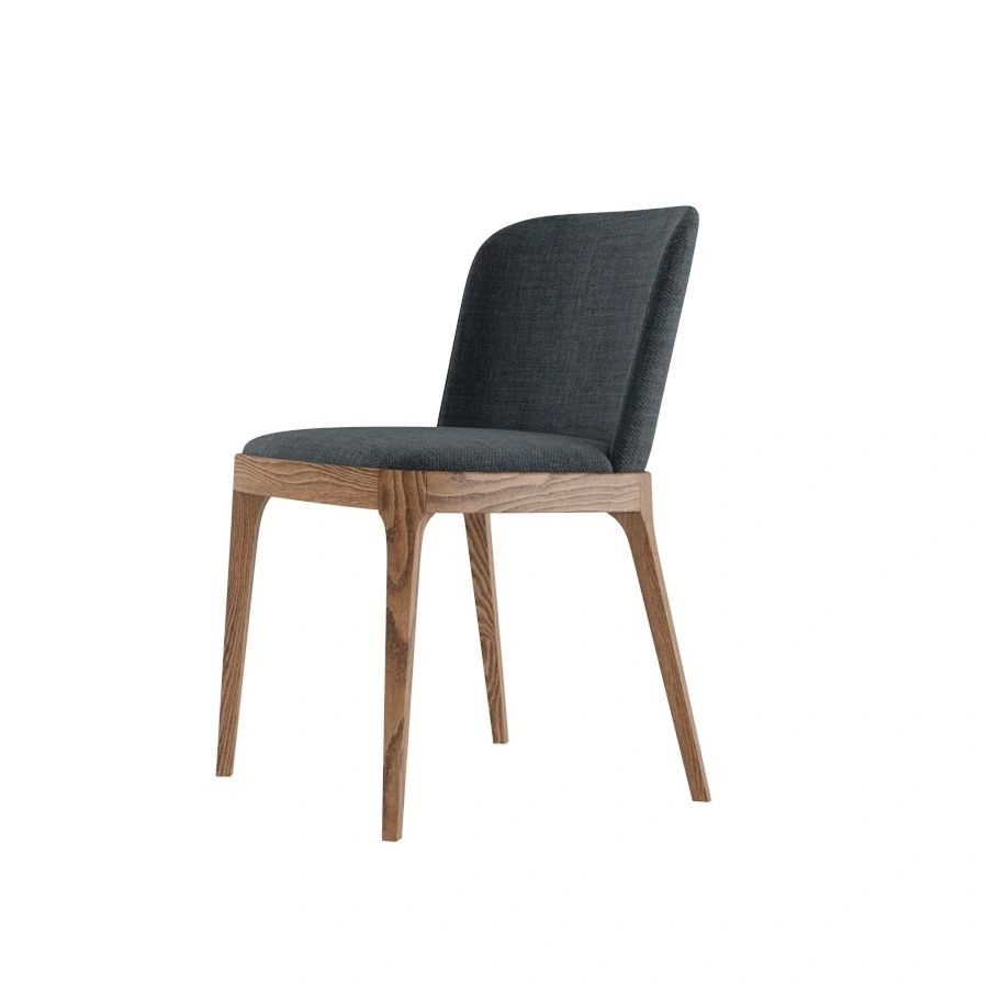 Стул Magda без стежек, массив бук, рогожка черный изображение Стул Magda без стежек, массив бук, рогожка черный фото