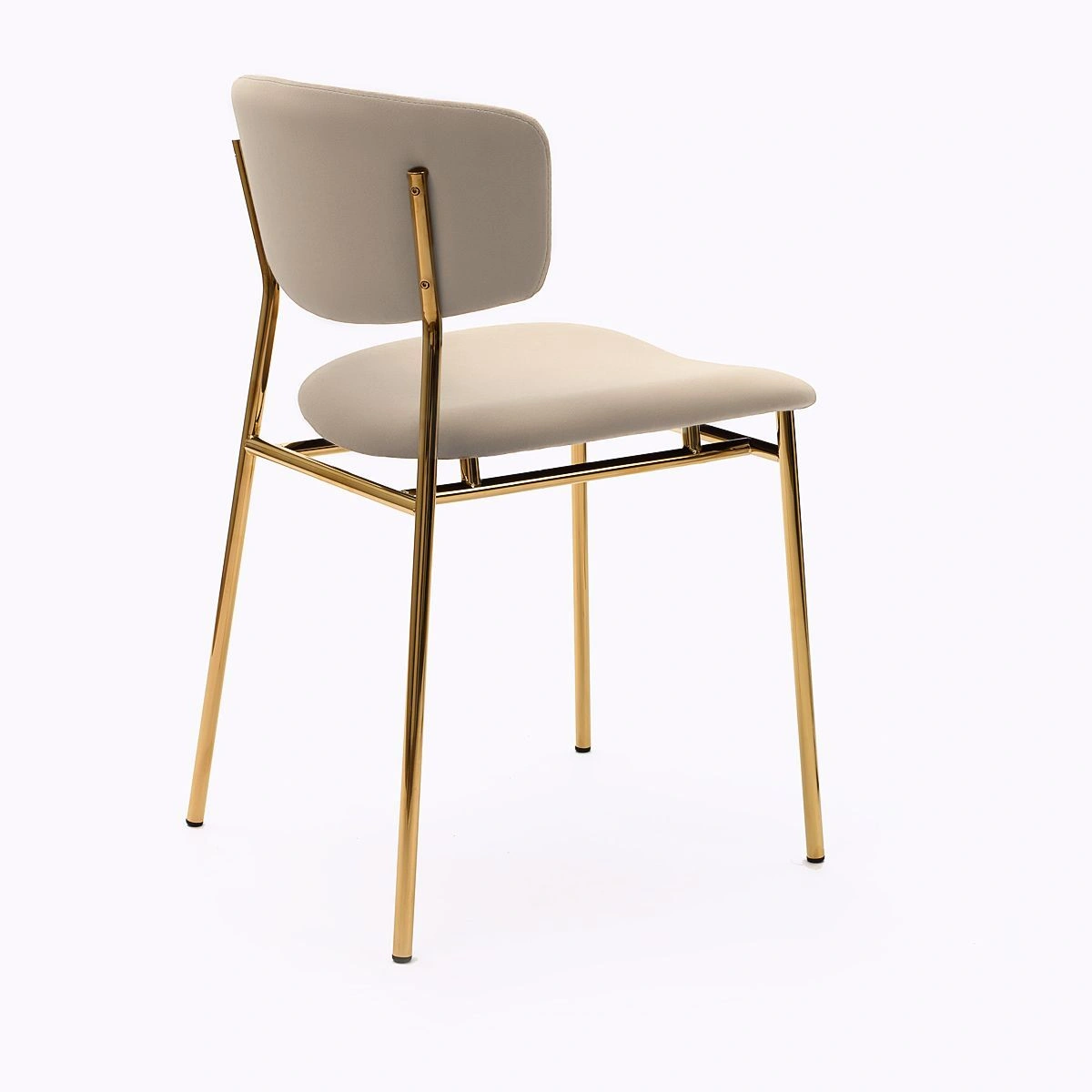 Стул Deimos, микровелюр латте, опоры золото изображение Стул Deimos, микровелюр латте, опоры золото фото