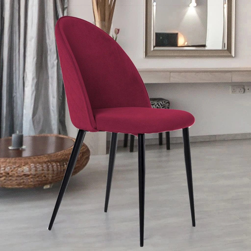 Стул Marcus, бархат винно-красный 16 изображение Стул Marcus, бархат винно-красный 16 фото