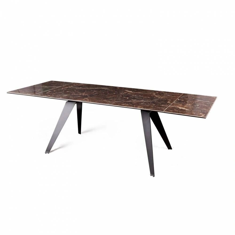 Стол раскладной Grant (160+80), мрамор испанская керамика темный + 4 стула Austin изображение Стол раскладной Grant (160+80), мрамор испанская керамика темный + 4 стула Austin фото