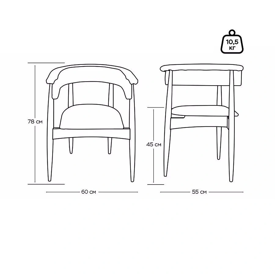 Полукресло Ludvig, бук натуральный, ткань, белый изображение Полукресло Ludvig, бук натуральный, ткань, белый фото