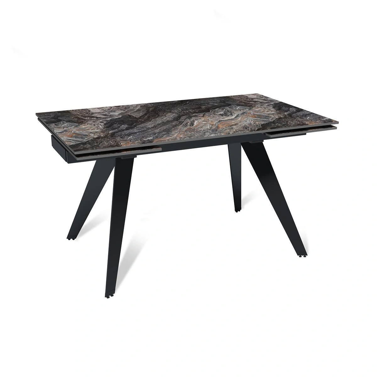 Стол раскладной Rhein (140+40+40), керамика глянцевая Venice Grey изображение Стол раскладной Rhein (140+40+40), керамика глянцевая Venice Grey фото