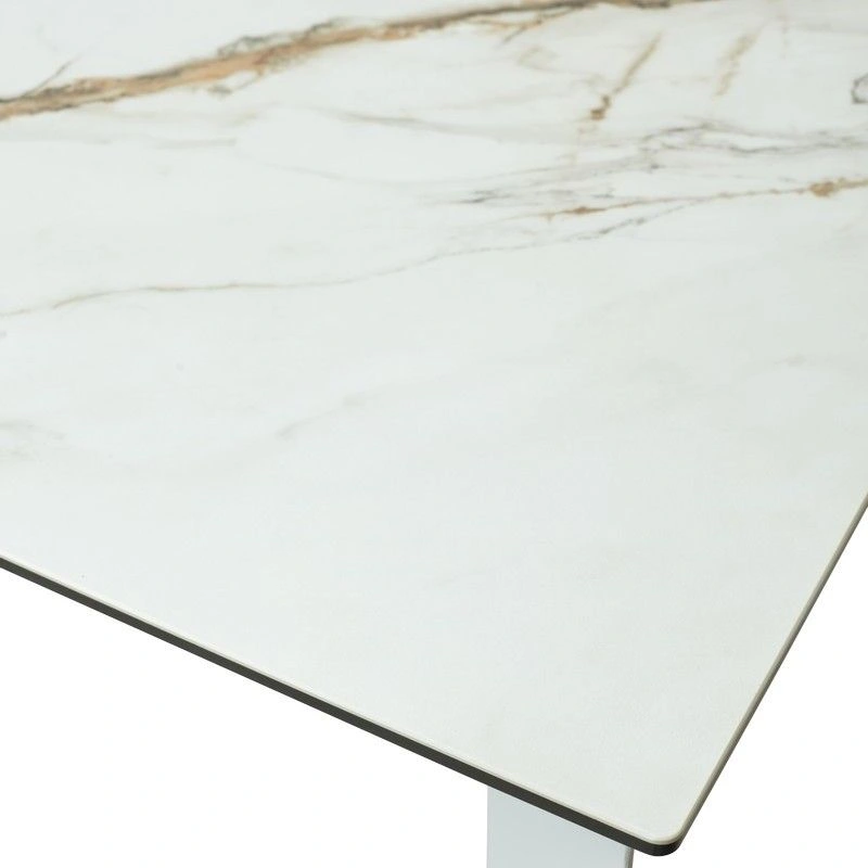 Стол раскладной Dogma (180+60) керамика матовая, белая изображение Стол раскладной Dogma (180+60) керамика матовая, белая фото