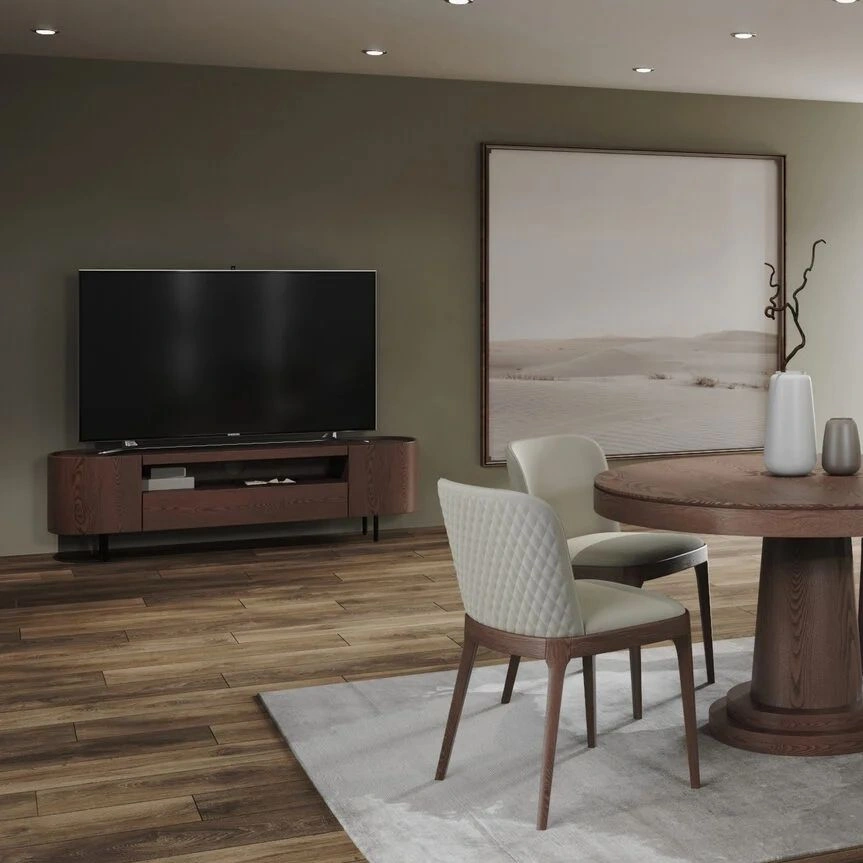 Bilbo тумба под TV, темный орех / шпон изображение Bilbo тумба под TV, темный орех / шпон фото