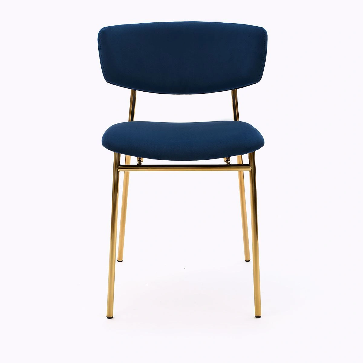 Стул Deimos, микровелюр синий, опоры золото изображение Стул Deimos, микровелюр синий, опоры золото фото