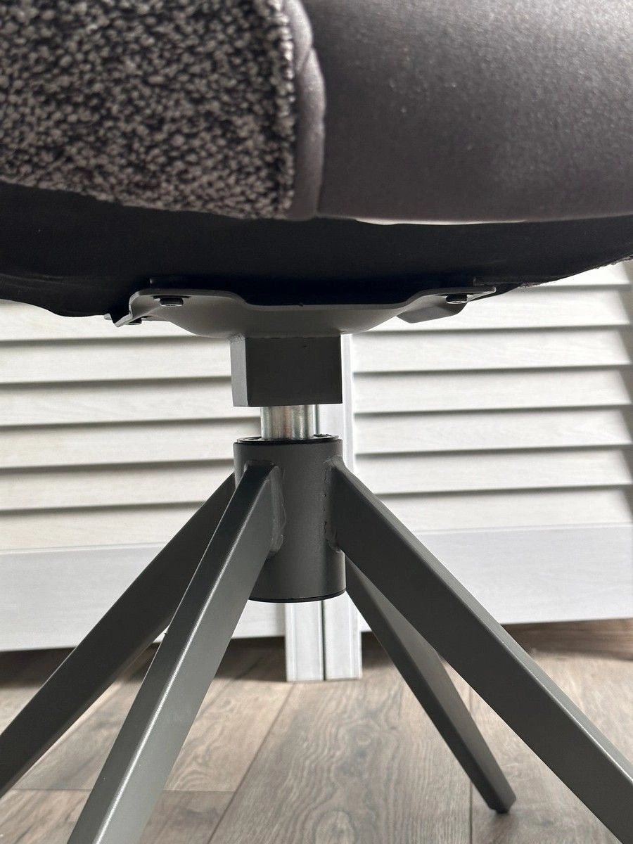 Стул Anna, ткань комби серый, поворотный механизм 360 градусов изображение Стул Anna, ткань комби серый, поворотный механизм 360 градусов фото