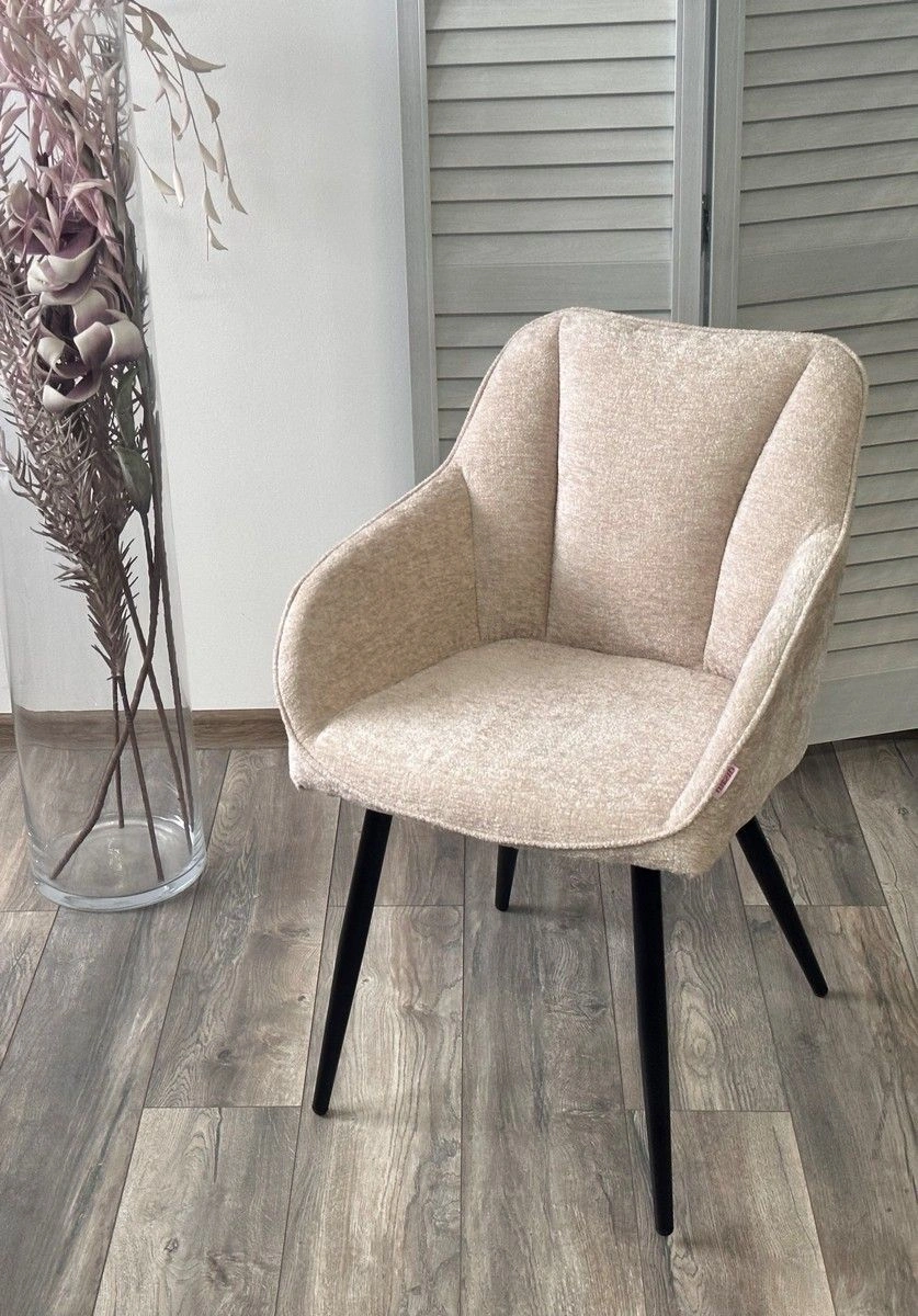 Стул Push, шенилл бежевый изображение Стул Push, шенилл бежевый фото