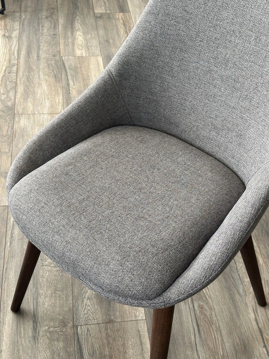 Стул Donatello рогожка серый, опоры орех изображение Стул Donatello рогожка серый, опоры орех фото