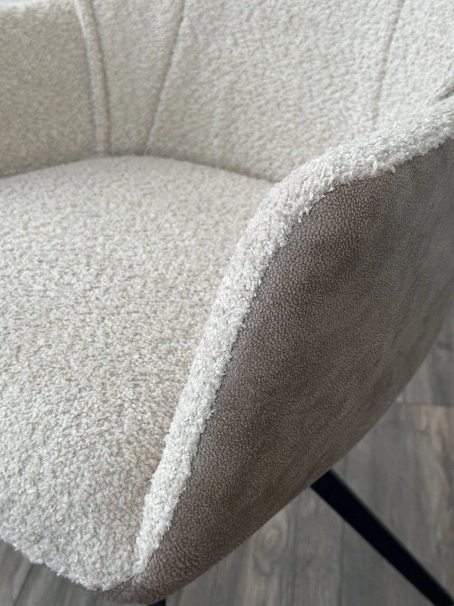 Стул Bravo ткань комби бежево-коричневый, поворотный механизм на 180 градусов изображение Стул Bravo ткань комби бежево-коричневый, поворотный механизм на 180 градусов фото