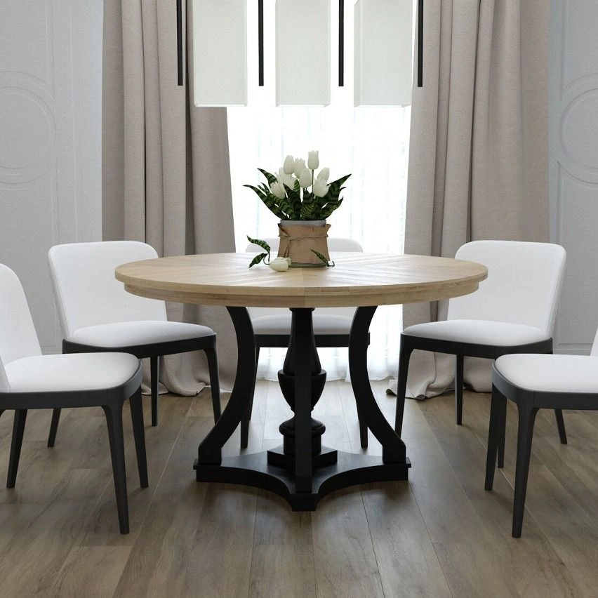 Стол Aspen 130, круглый, шпон изображение Стол Aspen 130, круглый, шпон фото