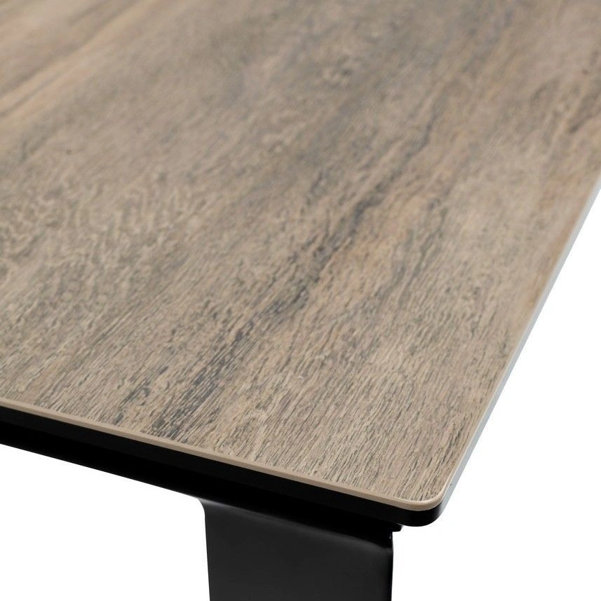 Стол раскладной Dogma (180+60) керамика матовая, текстура дерева изображение Стол раскладной Dogma (180+60) керамика матовая, текстура дерева фото