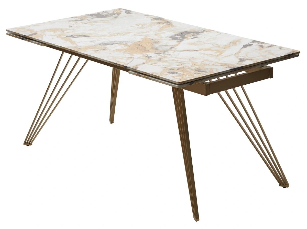 Стол обеденный Avrora (160+40+40), керамика глянцевая Grand Jade изображение Стол обеденный Avrora (160+40+40), керамика глянцевая Grand Jade фото