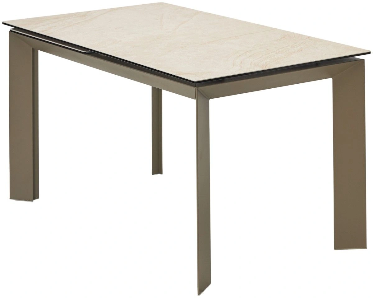 Стол раскладной Dogma (180+60) керамика матовая, бежевая изображение Стол раскладной Dogma (180+60) керамика матовая, бежевая фото