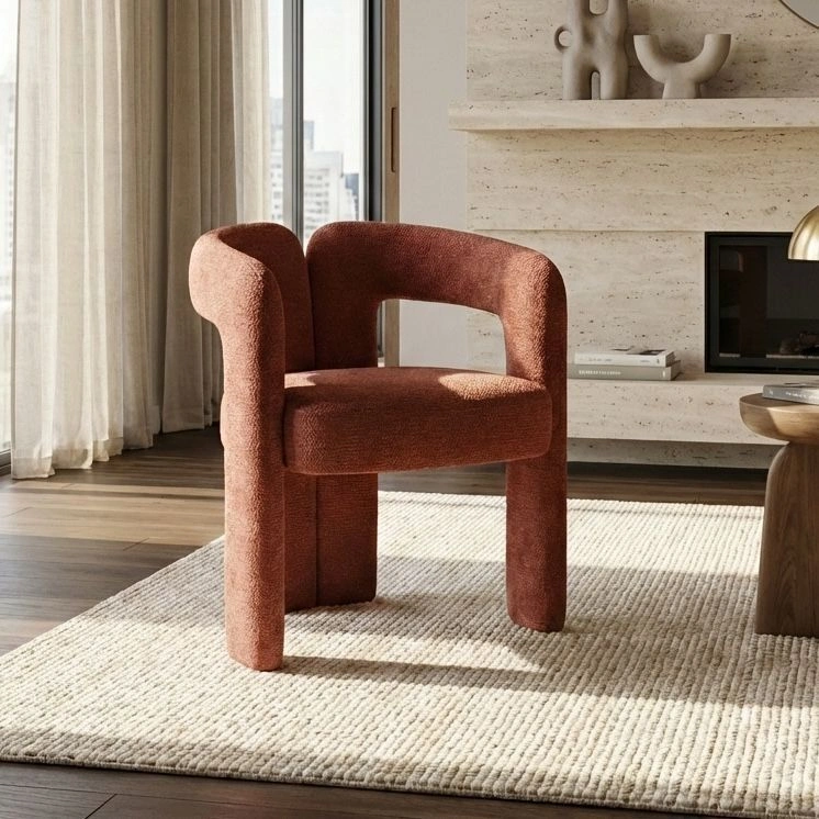 Полукресло Angie, шенилл Reef coral фото