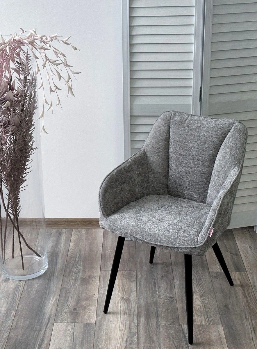 Стул Push, шенилл серый изображение Стул Push, шенилл серый фото