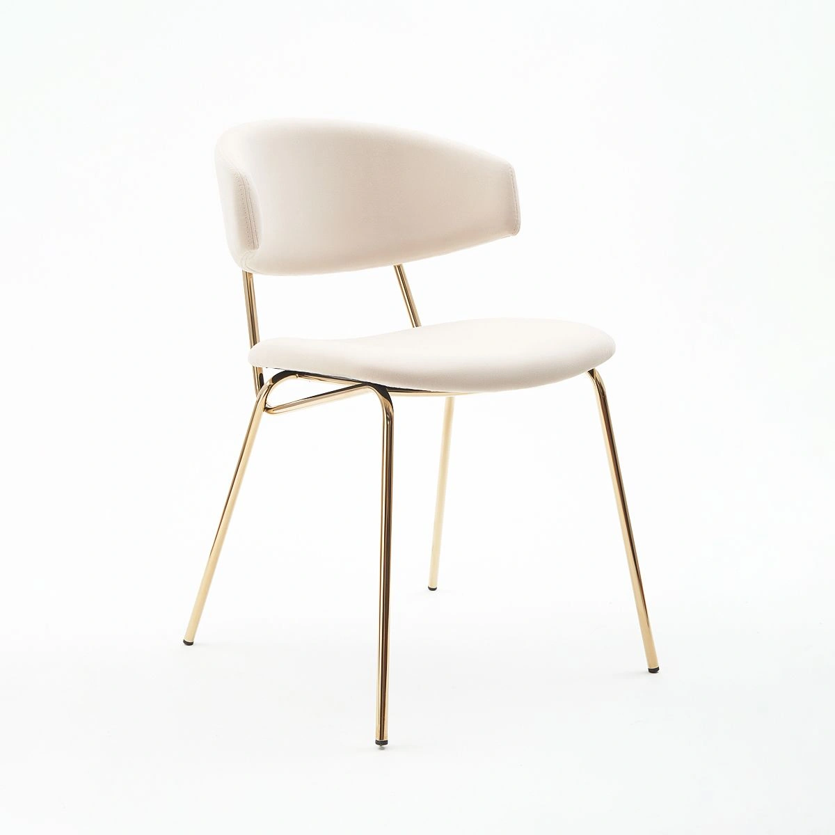Стул Verdi, микровелюр бежевый, опоры золото изображение Стул Verdi, микровелюр бежевый, опоры золото фото