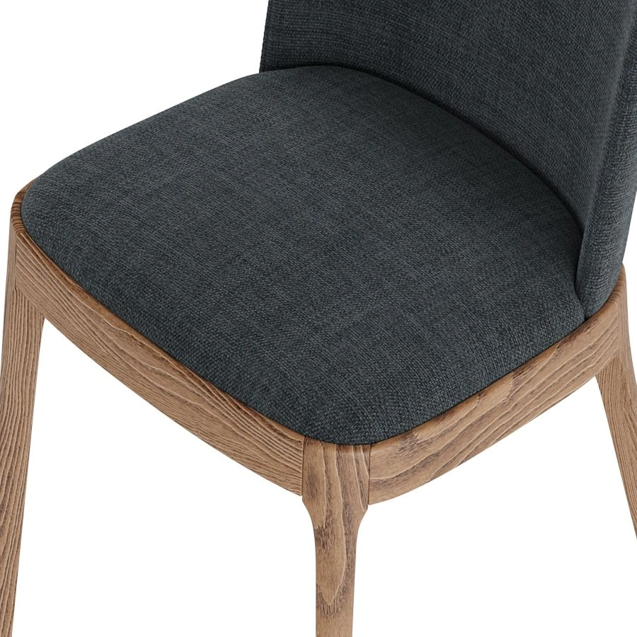 Стул Magda без стежек, массив бук, рогожка черный изображение Стул Magda без стежек, массив бук, рогожка черный фото