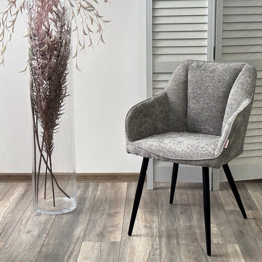 Стул Push, шенилл серый изображение Стул Push, шенилл серый фото