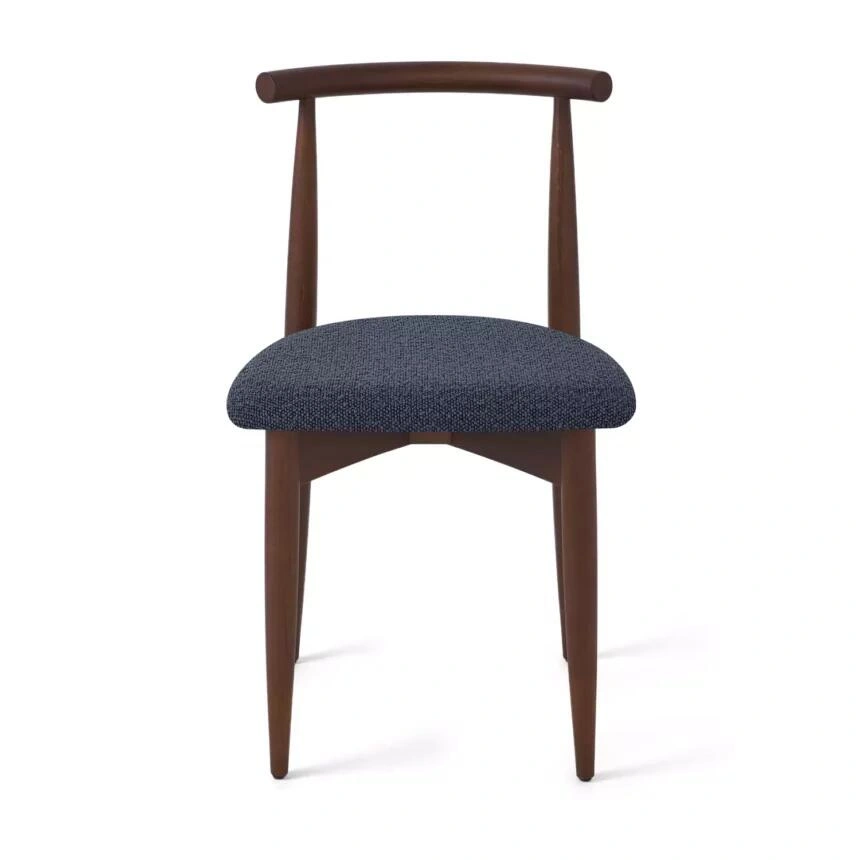 Стул Diana, бук натуральный (тонированный коричневым лаком), темно-серый изображение Стул Diana, бук натуральный (тонированный коричневым лаком), темно-серый фото