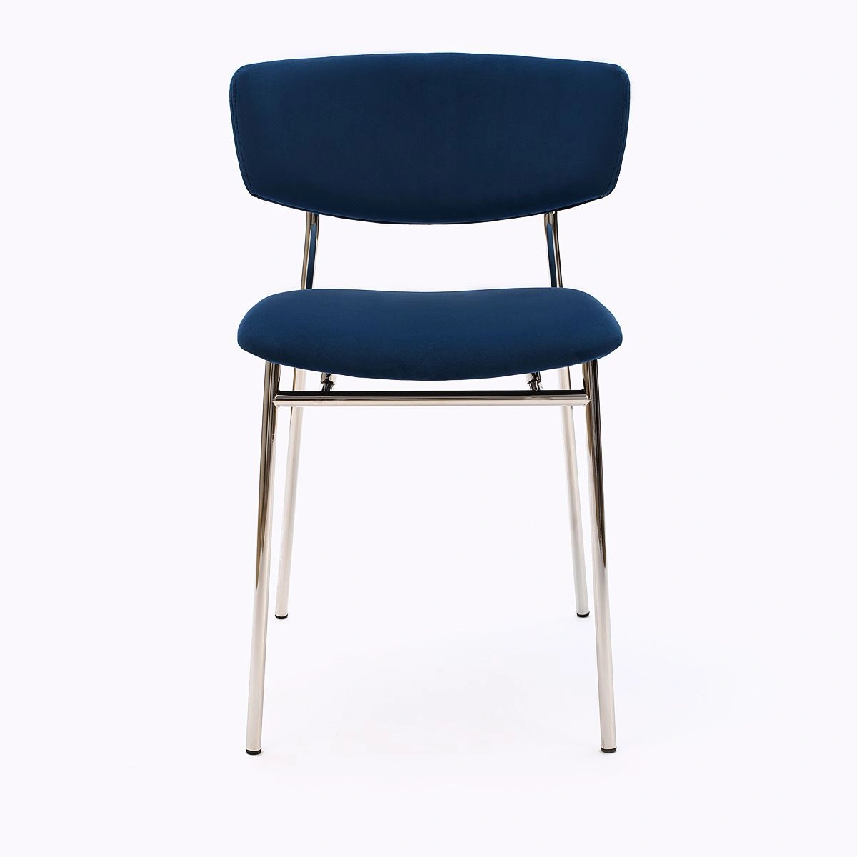 Стул Deimos, микровелюр синий, опоры хром изображение Стул Deimos, микровелюр синий, опоры хром фото