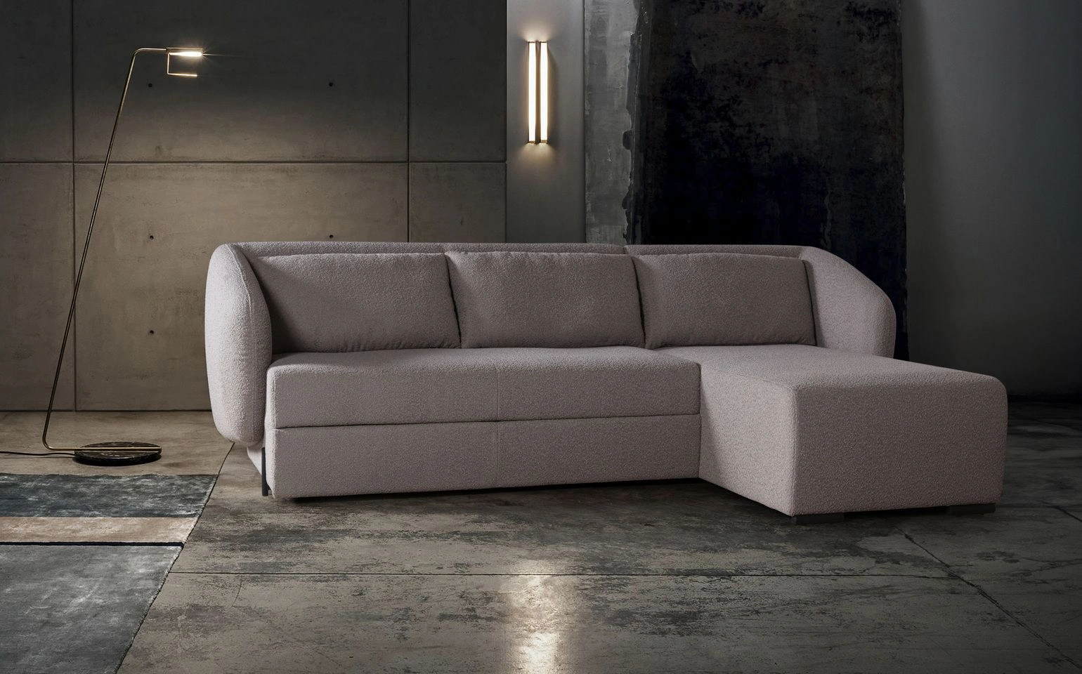 Bubble диван-кровать с шезлонгом, механизм «дельфин» изображение Bubble диван-кровать с шезлонгом, механизм «дельфин» фото