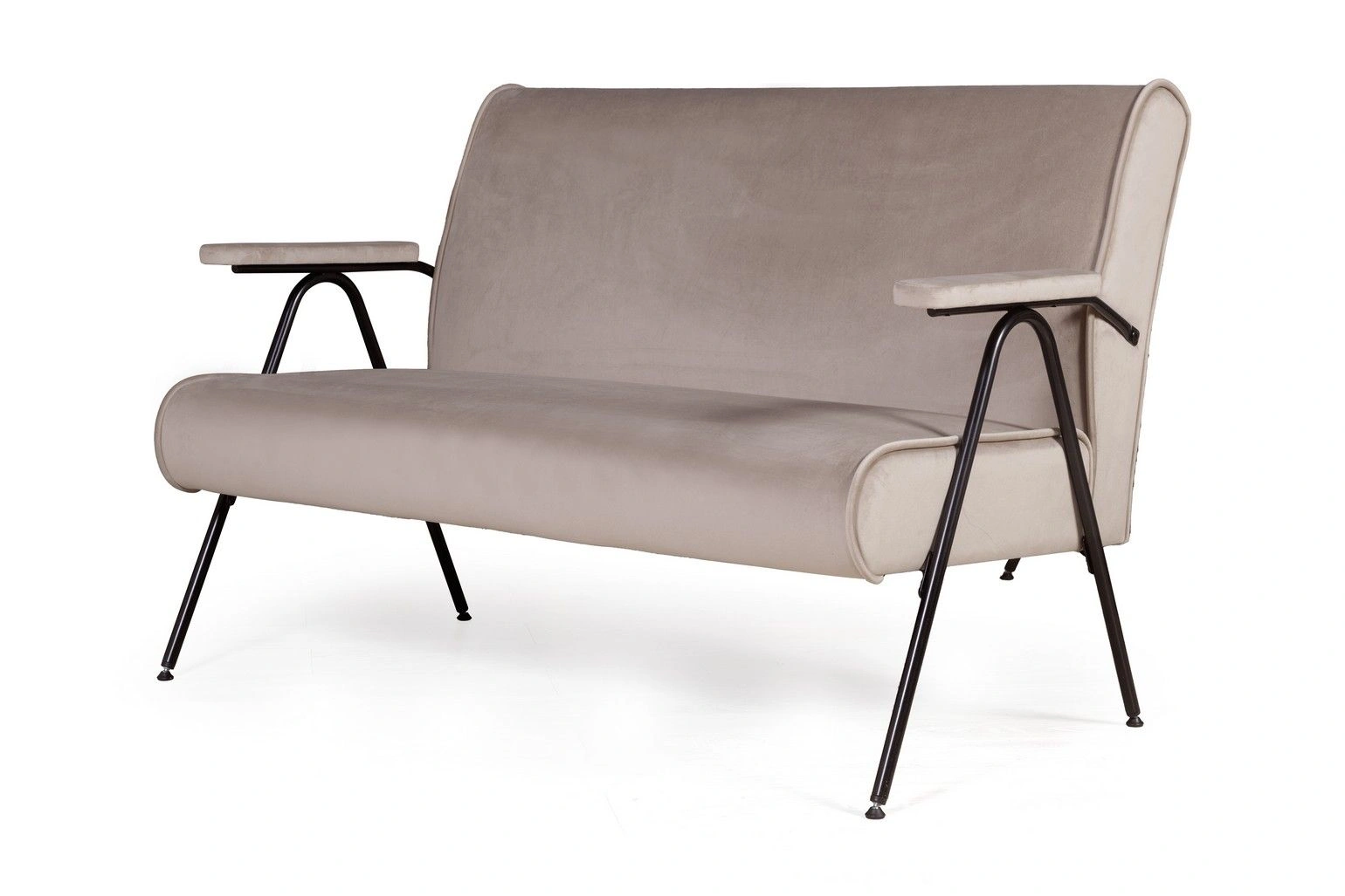 Andy диван двухместный с мягкими подлокотниками, бархат пепельно-бежевый 25 изображение Andy диван двухместный с мягкими подлокотниками, бархат пепельно-бежевый 25 фото