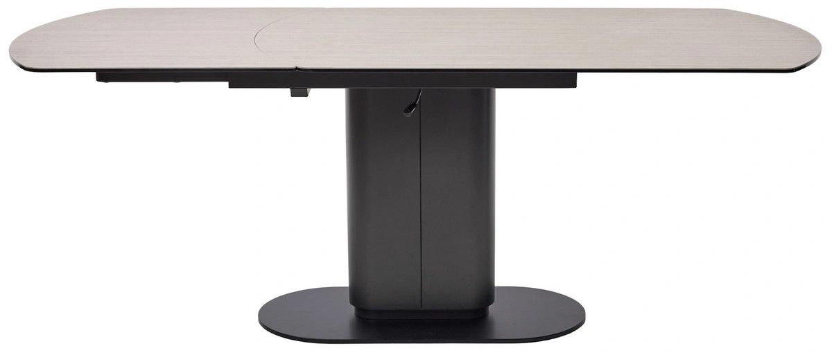 Стол обеденный Gerda (140+60) керамика матовая под дерево, поворотный механизм изображение Стол обеденный Gerda (140+60) керамика матовая под дерево, поворотный механизм фото