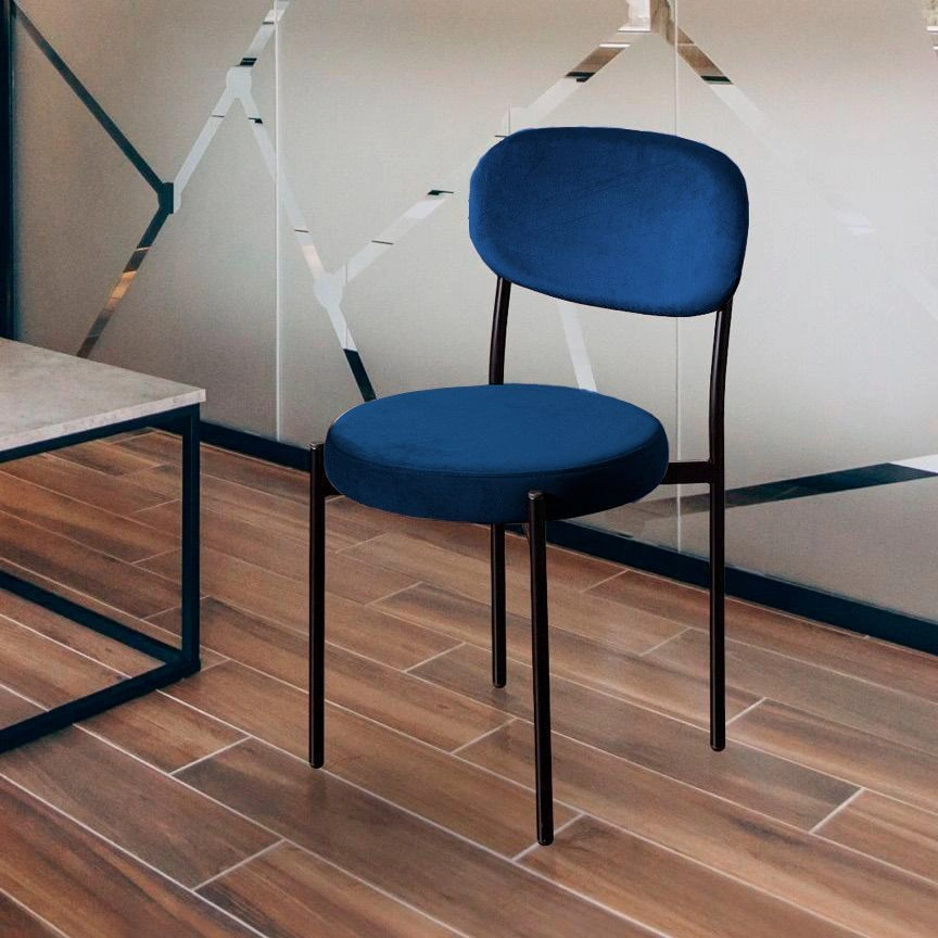 Стул Mason, бархат синий 29 изображение Стул Mason, бархат синий 29 фото