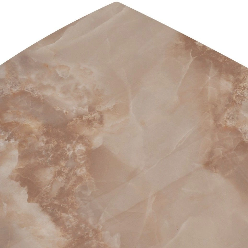 Стол обеденный Blade (120+30+30), керамика глянцевая янтарь изображение Стол обеденный Blade (120+30+30), керамика глянцевая янтарь фото