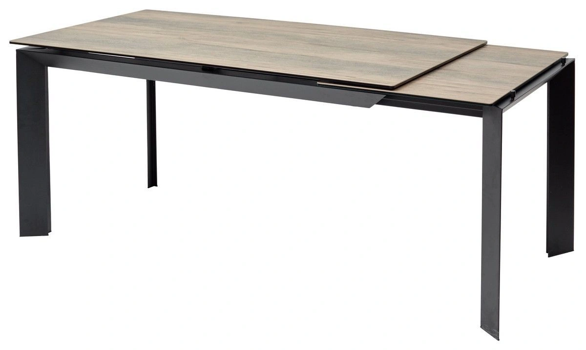 Стол раскладной Dogma (140+60) керамика матовая, текстура дерева изображение Стол раскладной Dogma (140+60) керамика матовая, текстура дерева фото