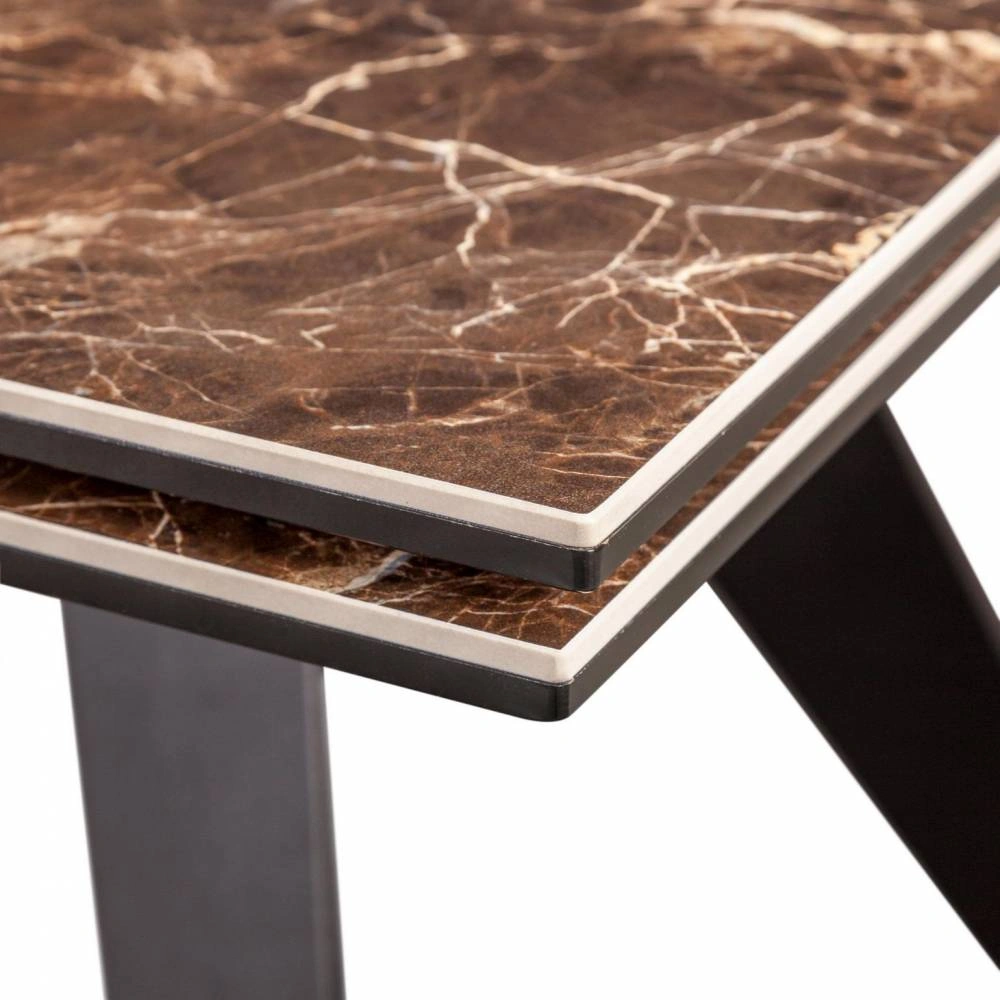 Стол раскладной Grant (160+80), мрамор испанская керамика темный + 4 стула Austin изображение Стол раскладной Grant (160+80), мрамор испанская керамика темный + 4 стула Austin фото