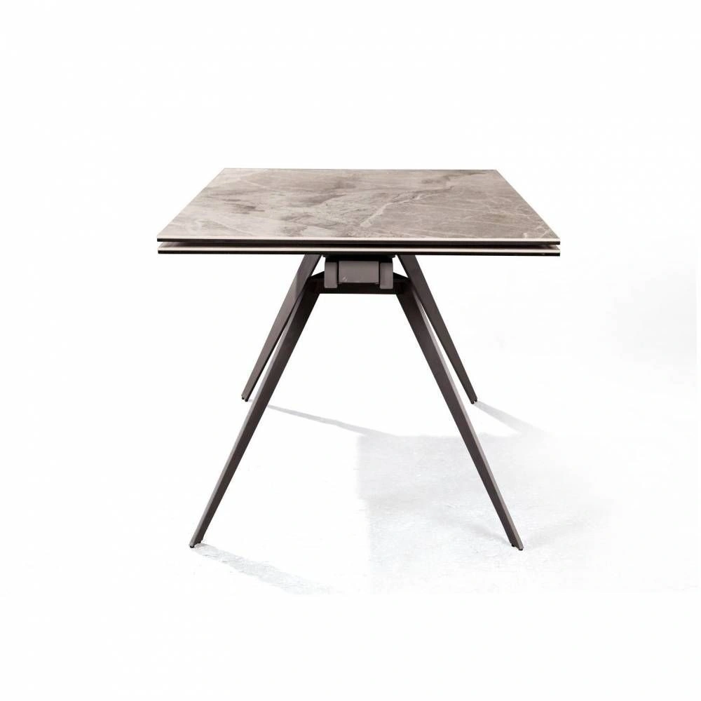 Стол раскладной Grant (160+80), мрамор испанская керамика светлый + 4 стула Richard изображение Стол раскладной Grant (160+80), мрамор испанская керамика светлый + 4 стула Richard фото