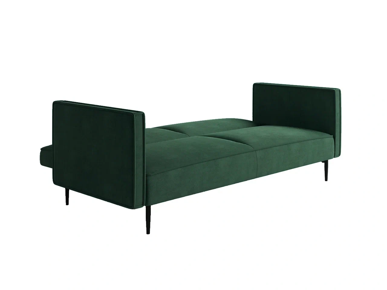 Este диван-кровать трехместный, прямой, с подлокотниками, бархат зеленый 19 изображение Este диван-кровать трехместный, прямой, с подлокотниками, бархат зеленый 19 фото