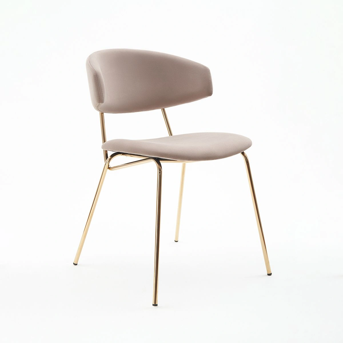 Стул Verdi, микровелюр латте, опоры золото изображение Стул Verdi, микровелюр латте, опоры золото фото