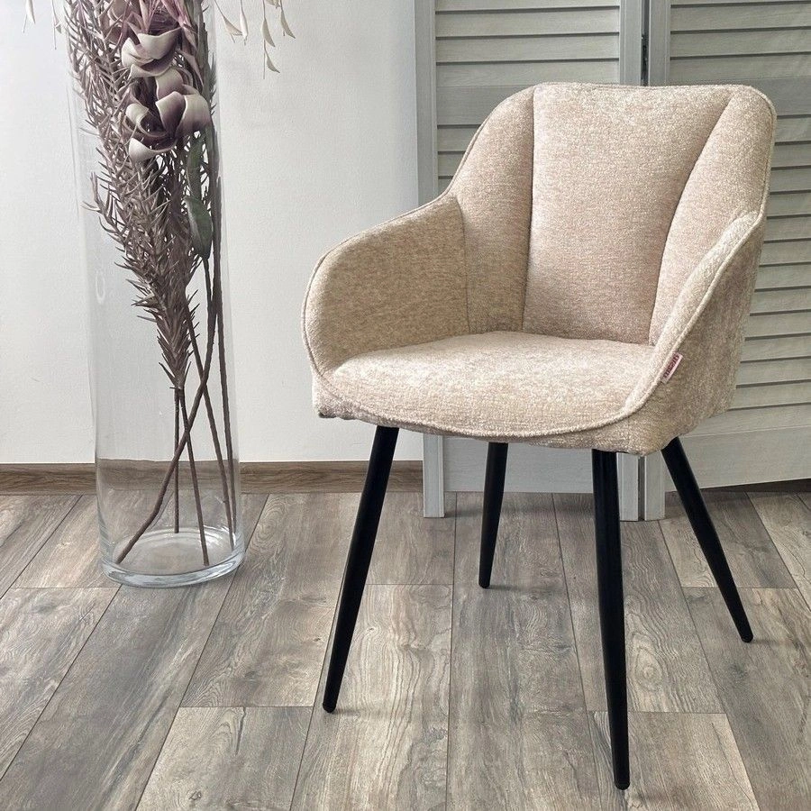 Стул Push, шенилл бежевый изображение Стул Push, шенилл бежевый фото