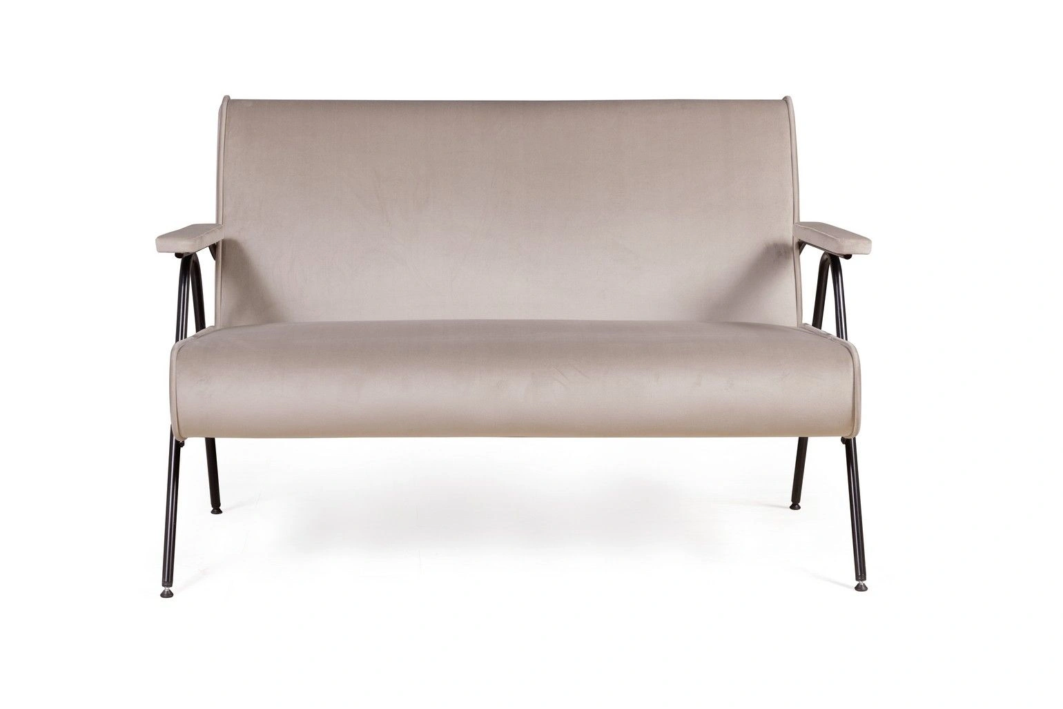 Andy диван двухместный с мягкими подлокотниками, бархат пепельно-бежевый 25 изображение Andy диван двухместный с мягкими подлокотниками, бархат пепельно-бежевый 25 фото