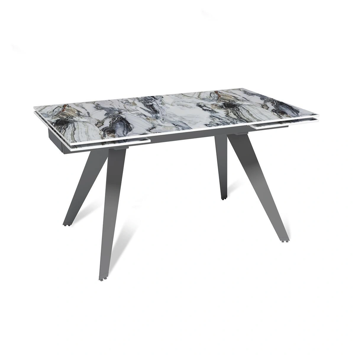 Стол раскладной Rhein (140+40+40), керамика глянцевая Cold Jade изображение Стол раскладной Rhein (140+40+40), керамика глянцевая Cold Jade фото