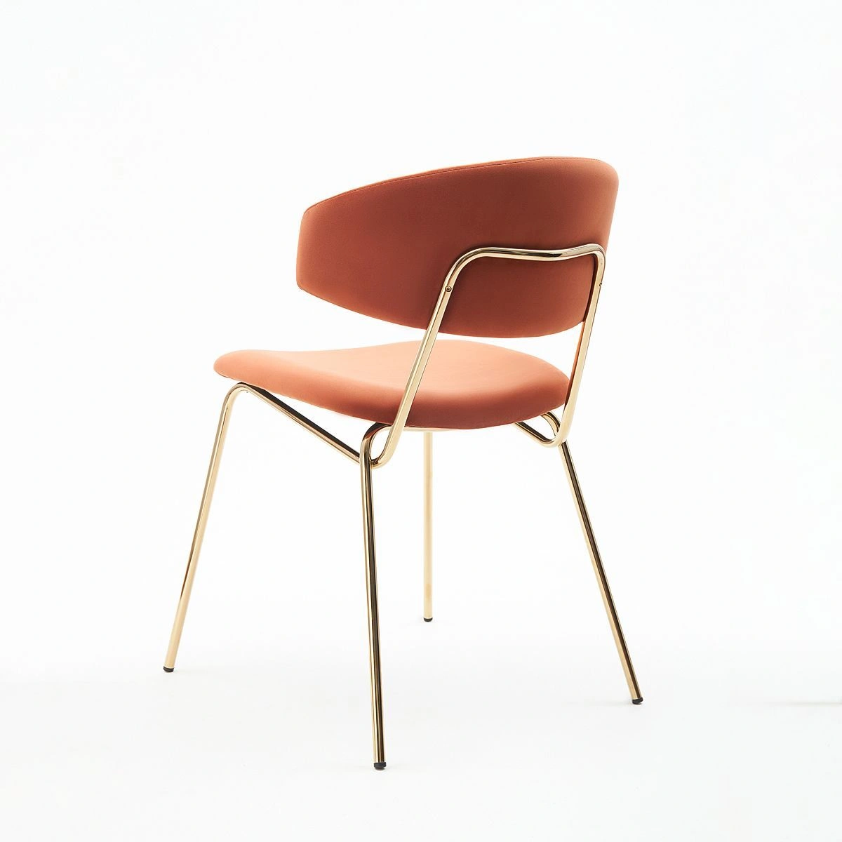 Стул Verdi, микровелюр кирпичный, опоры золото изображение Стул Verdi, микровелюр кирпичный, опоры золото фото