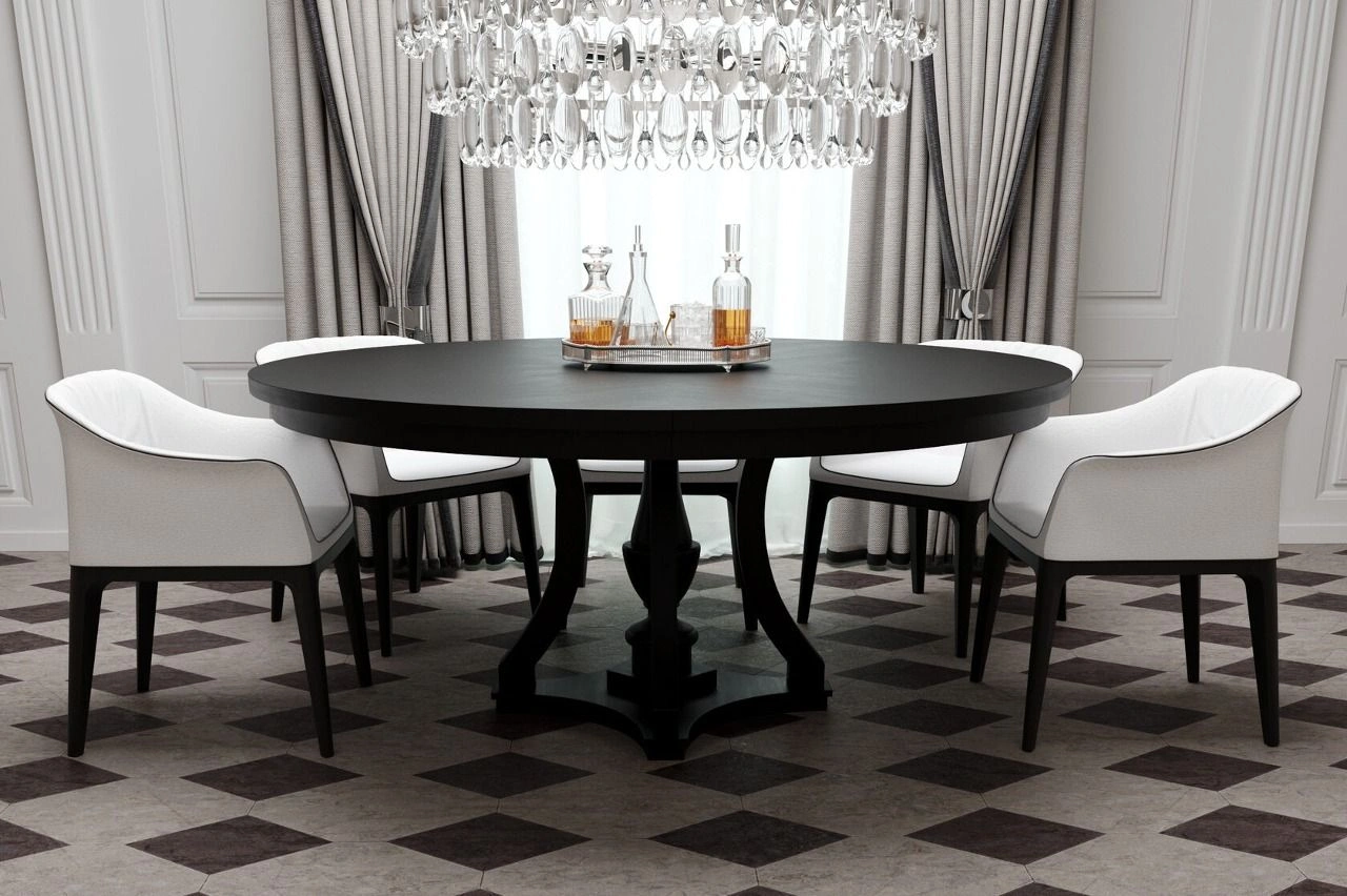 Стол Aspen 180, круглый, шпон изображение Стол Aspen 180, круглый, шпон фото