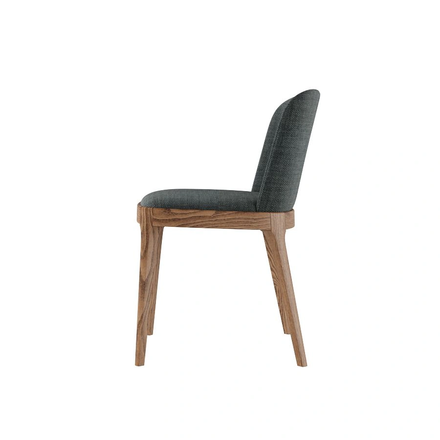 Стул Magda без стежек, массив бук, рогожка черный изображение Стул Magda без стежек, массив бук, рогожка черный фото