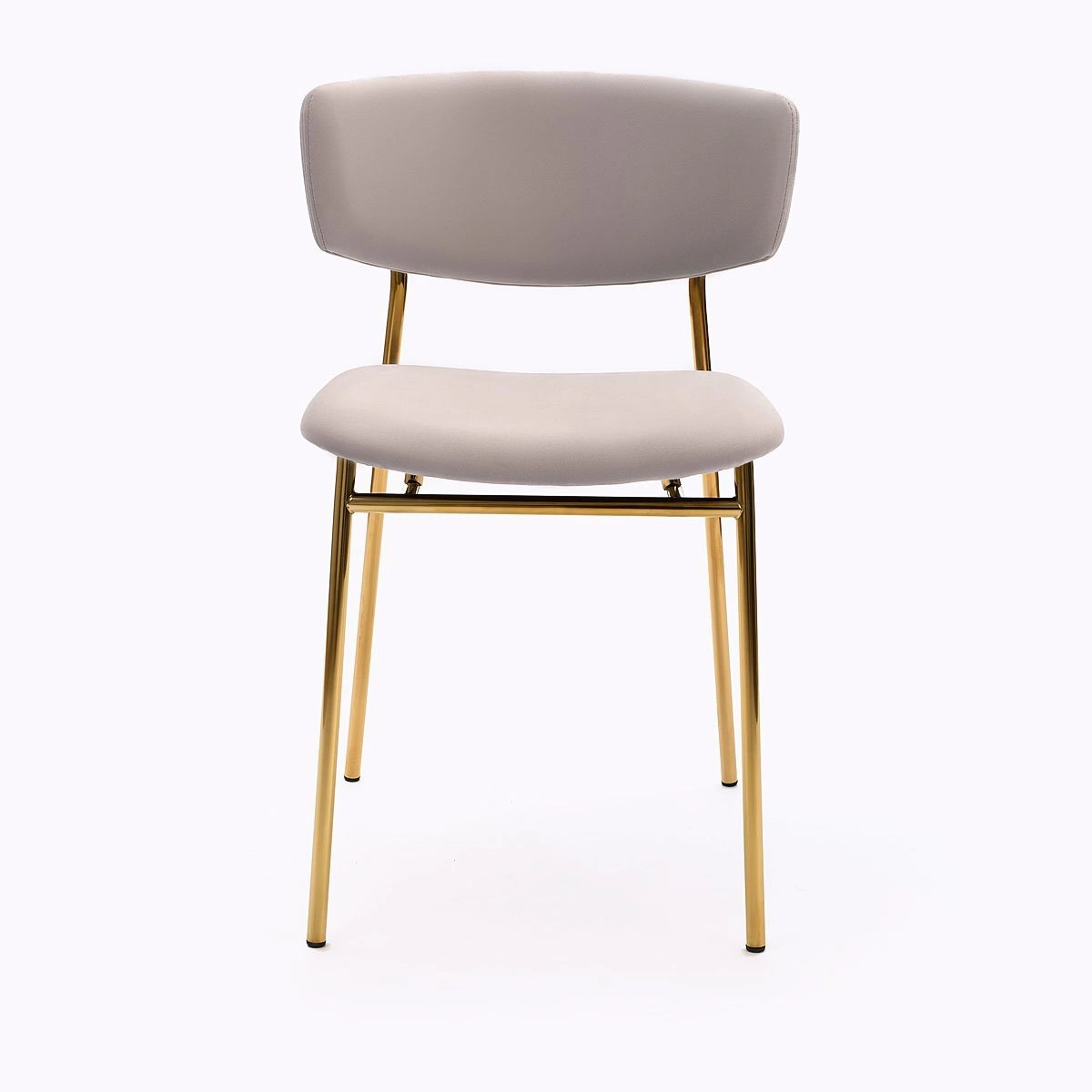 Стул Deimos, микровелюр серый, опоры золото изображение Стул Deimos, микровелюр серый, опоры золото фото