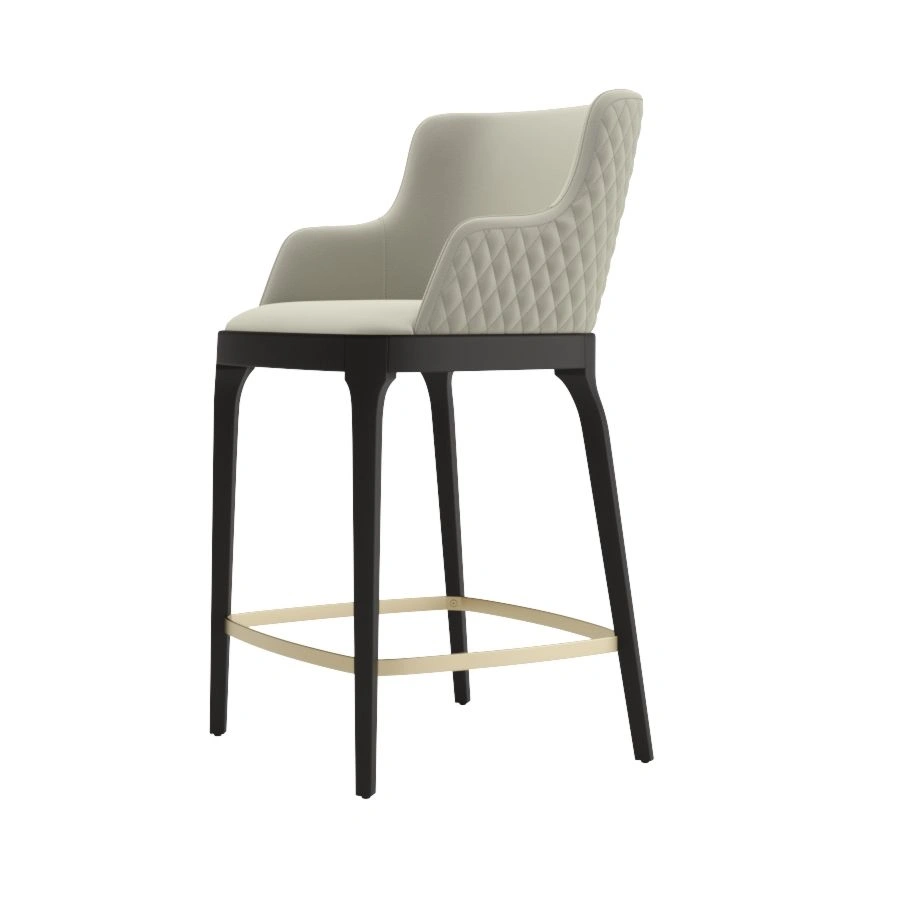 Кресло полубарное Magda, массив бук, велюр бежевый изображение Кресло полубарное Magda, массив бук, велюр бежевый фото