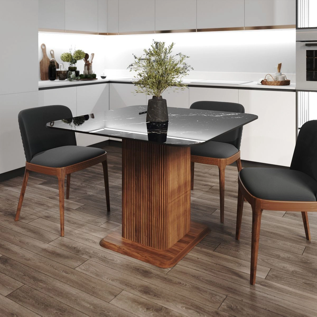 Стол Denver 110, квадрат глянец изображение Стол Denver 110, квадрат глянец фото