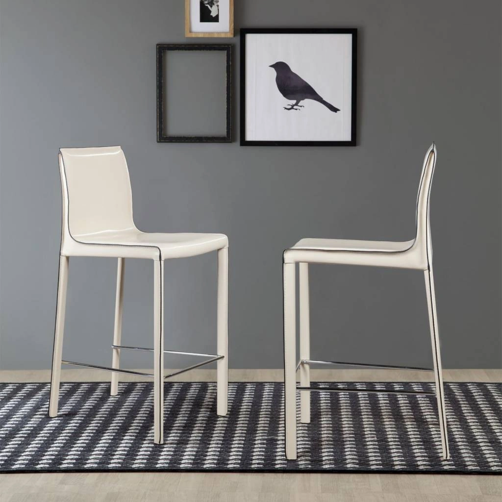 Сту полубарный Barrie кожа бежевый