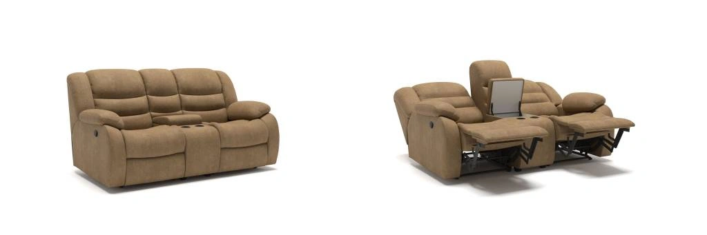 диван Ridberg с двумя реклайнерами и баром диван Ridberg с двумя реклайнерами и баром