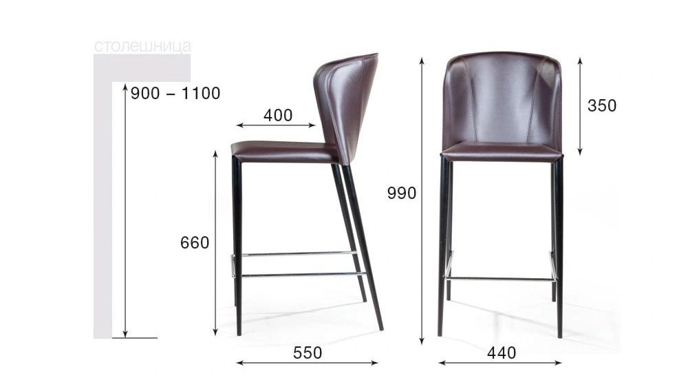 Полубарный стул Albert Полубарный стул Albert размеры