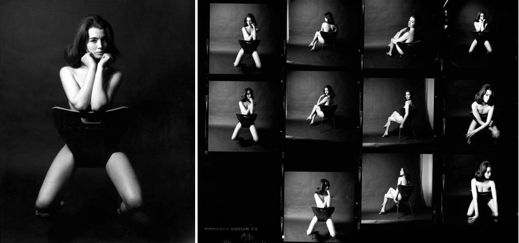 Фотосессия Christine Keeler Кристин Киллер со стулом Серия 7 Фотосессия Christine Keeler Кристин Киллер со стулом Серия 7