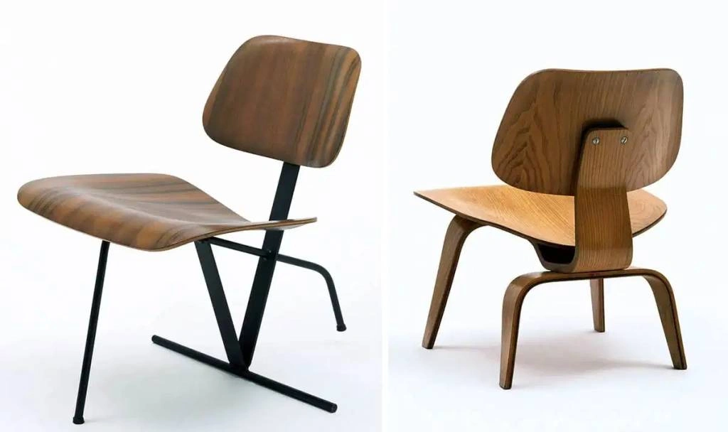 Откидное кресло и низкое кресло Чарльз и Рэй Имз