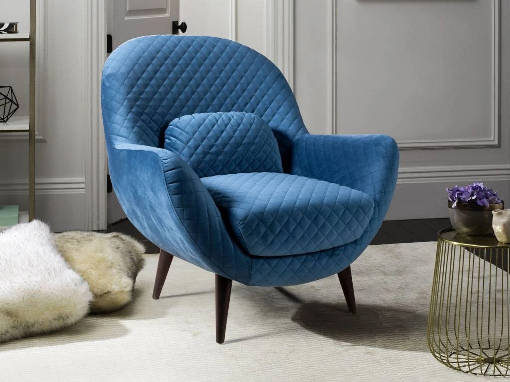 Кресло Hamburg  Кресло Hamburg велюр синий